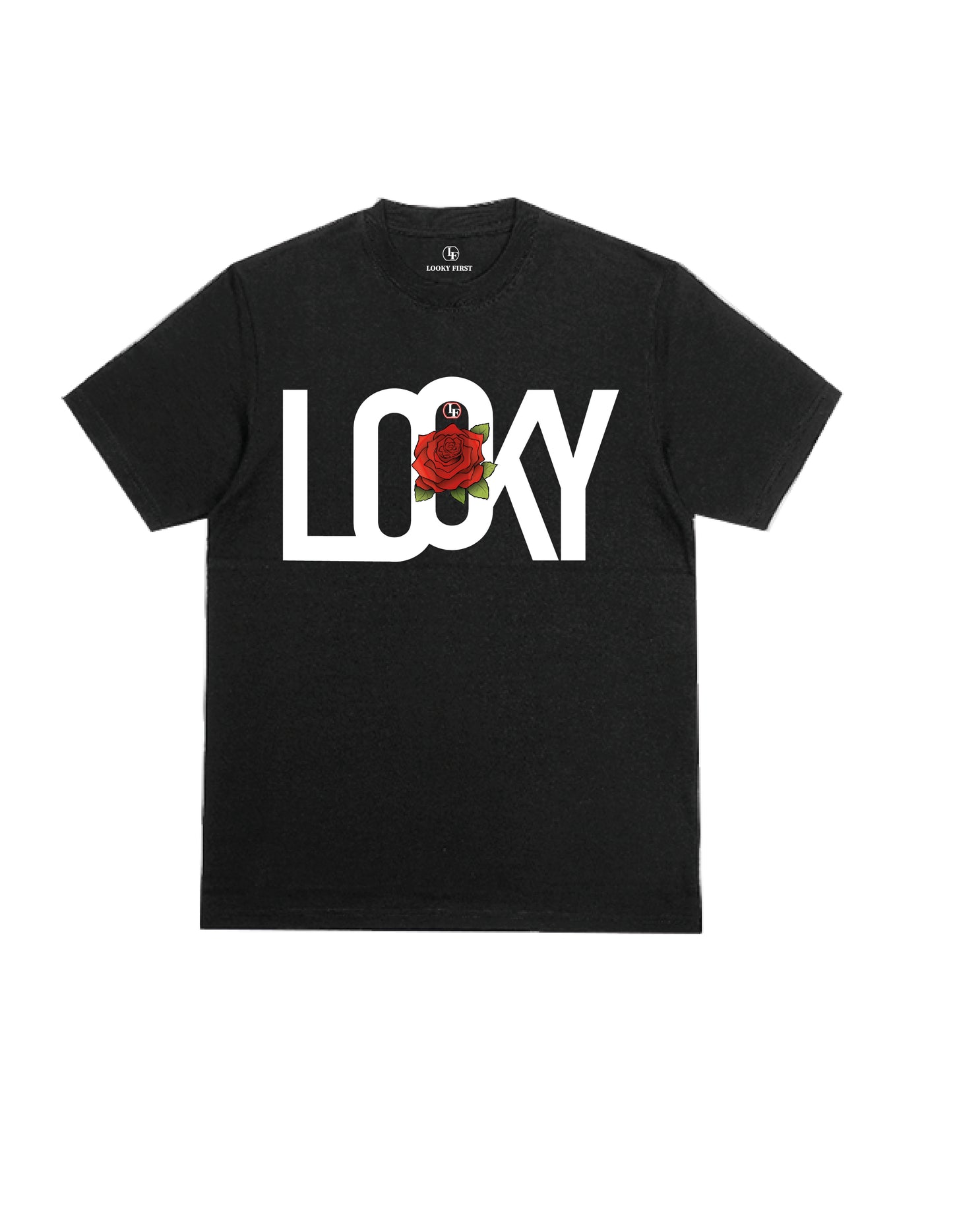 Tee shirt black, rose Looky first