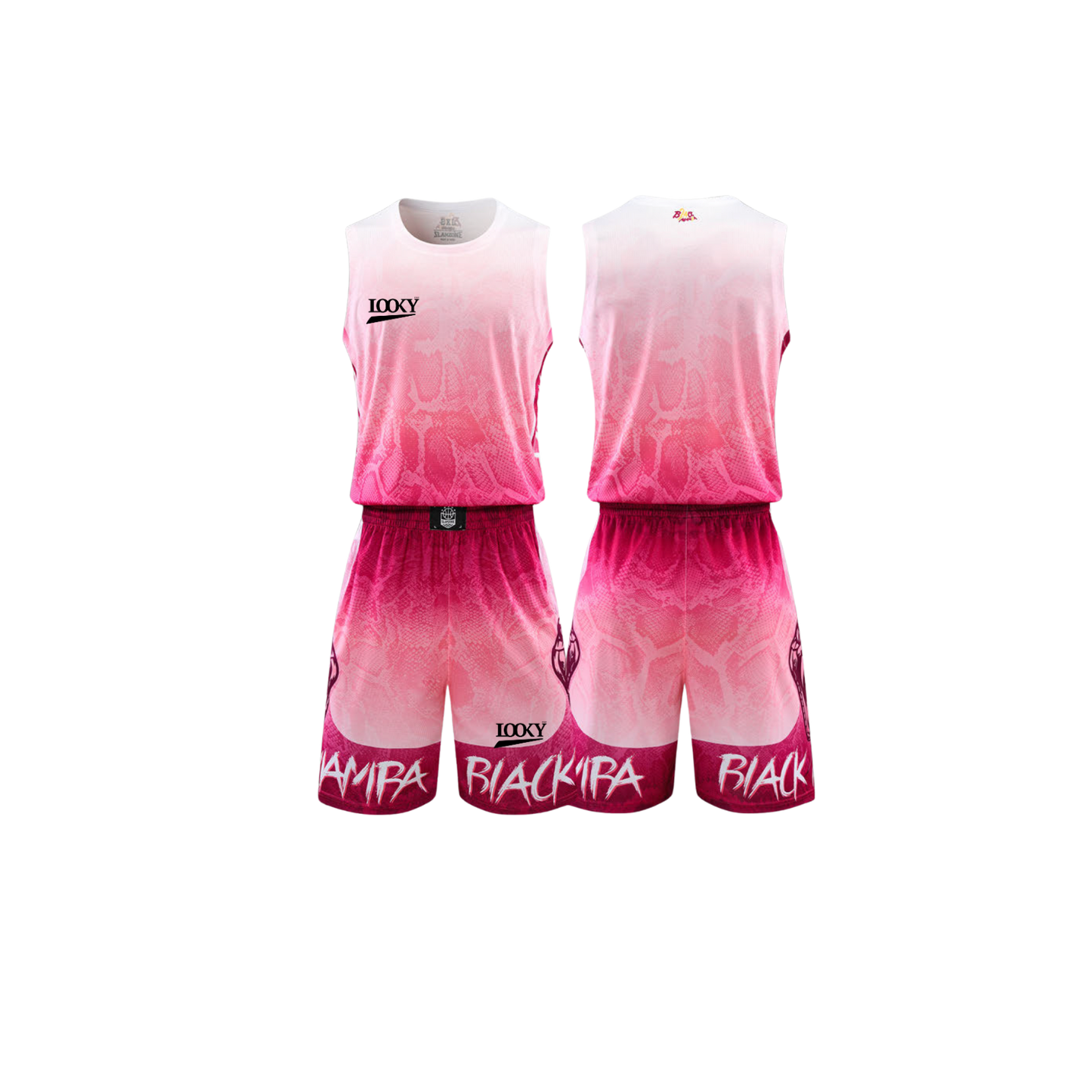 maillots de basketball avec texture serpent