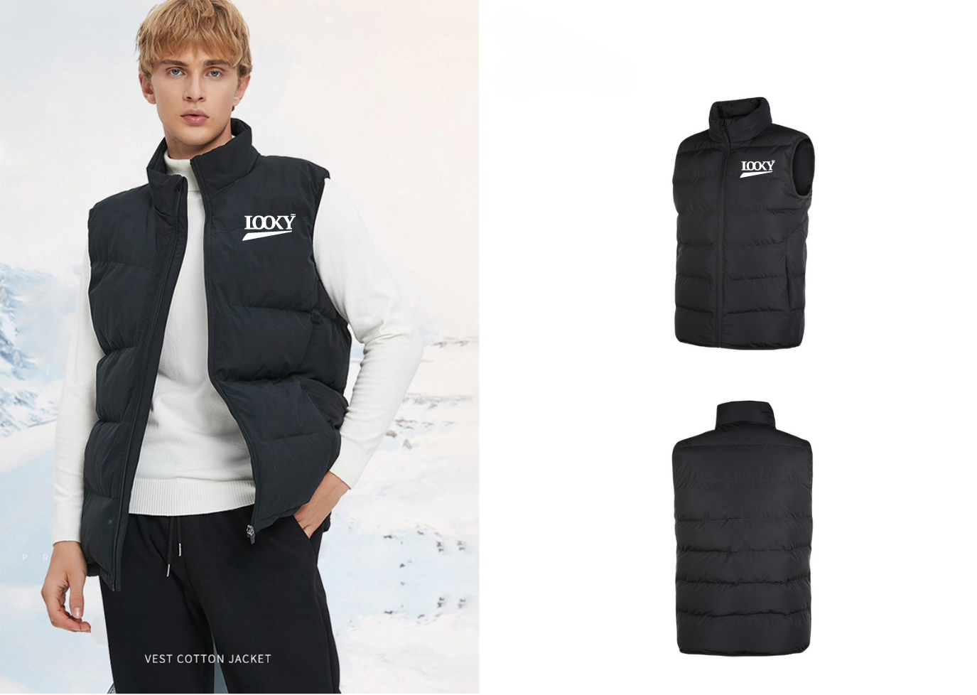 Veste d'hiver en coton manches courtes